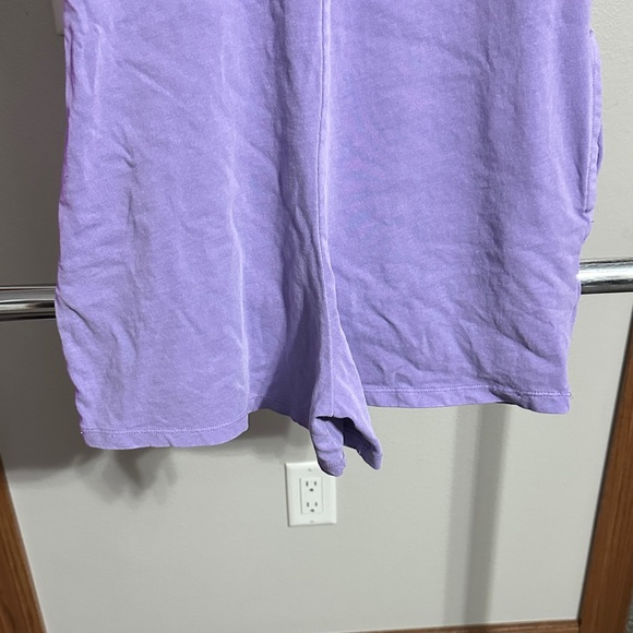 Double Zero Light Purple V-Neck Tank Romper - Picture 3 of 4
